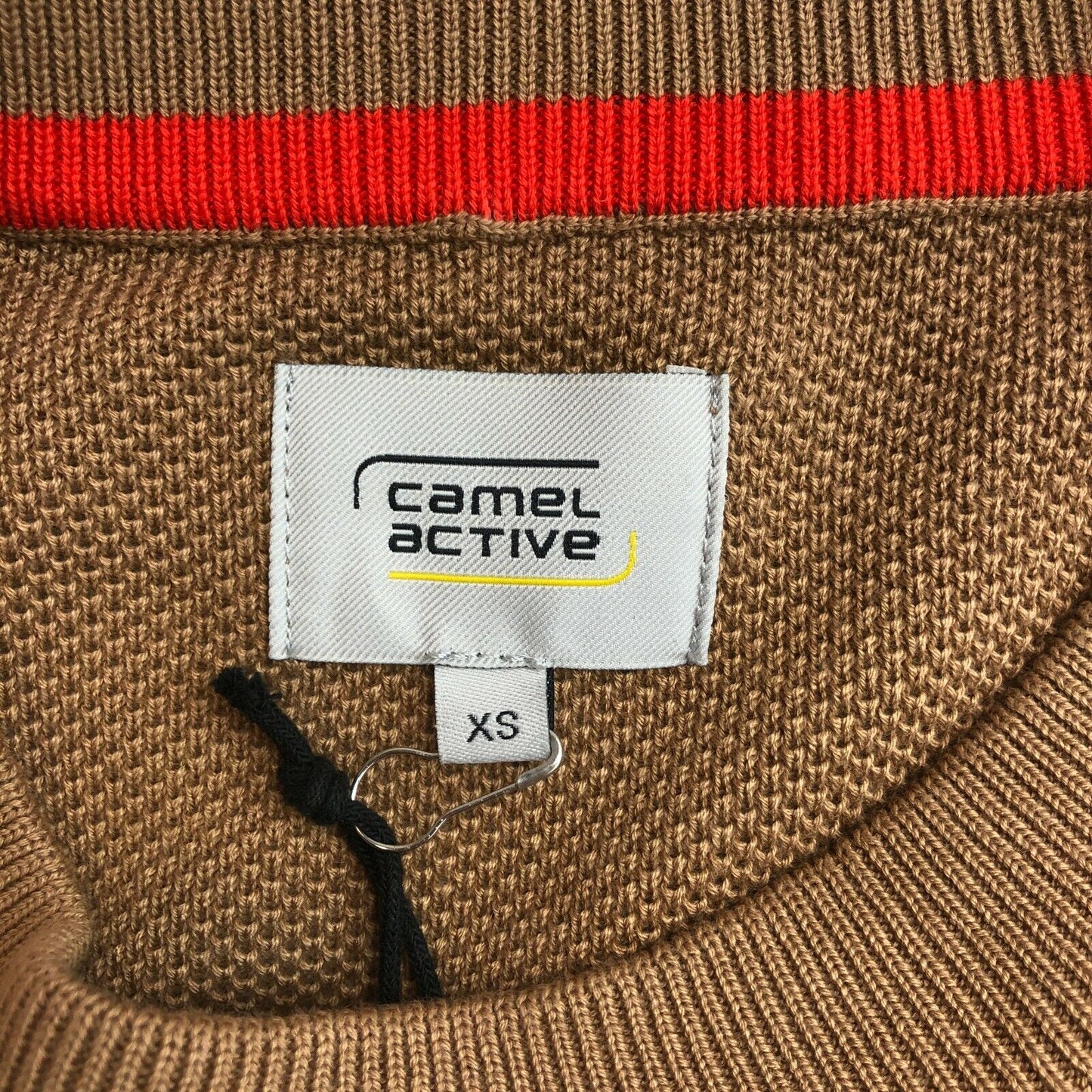 CAMEL ACTIVE Brown Crew Neck Cotton Blend Sweater Jumper Size XS