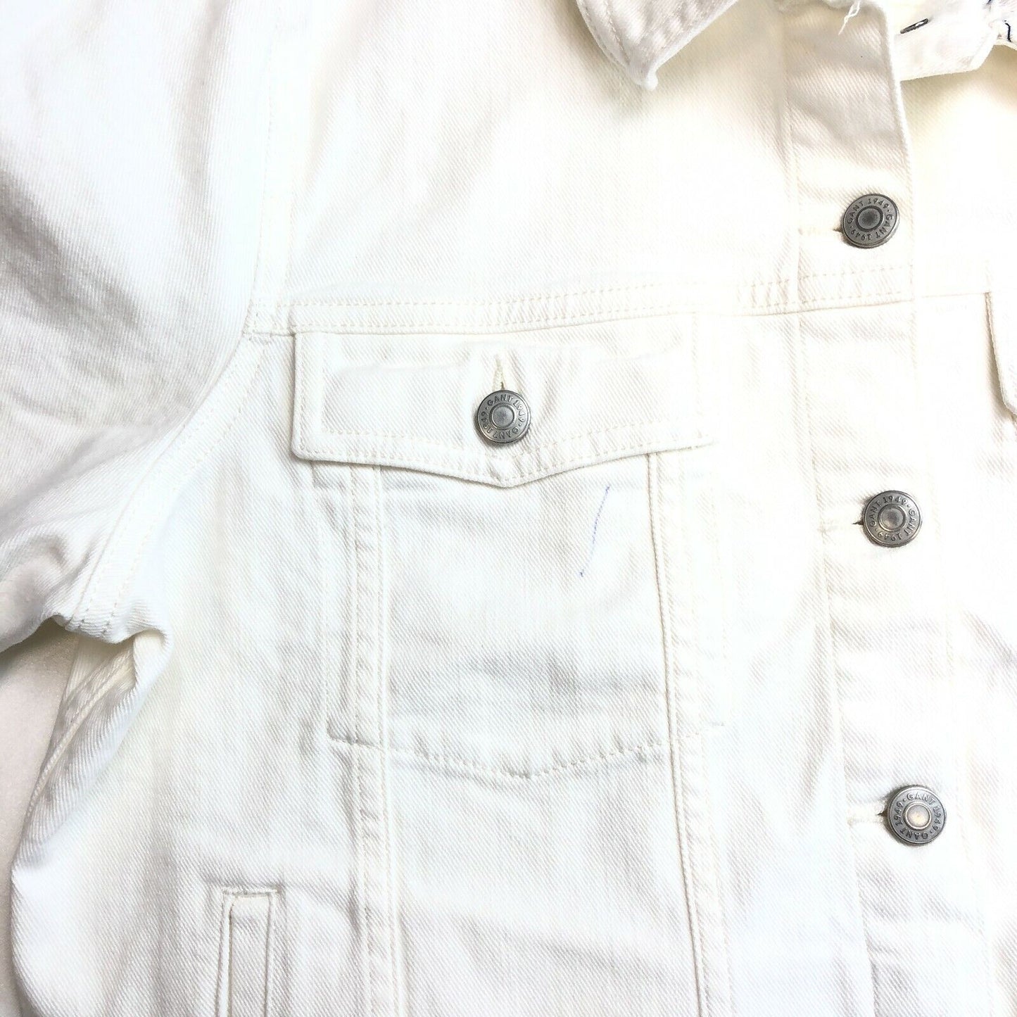 GANT White ECRU Jeans Denim Jacket  Size XL