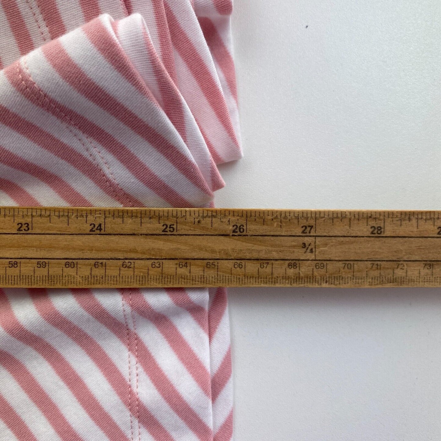 GANT Girls Pink Striped Jersey Flared Dress Size 5-6 Years 110/116 cm