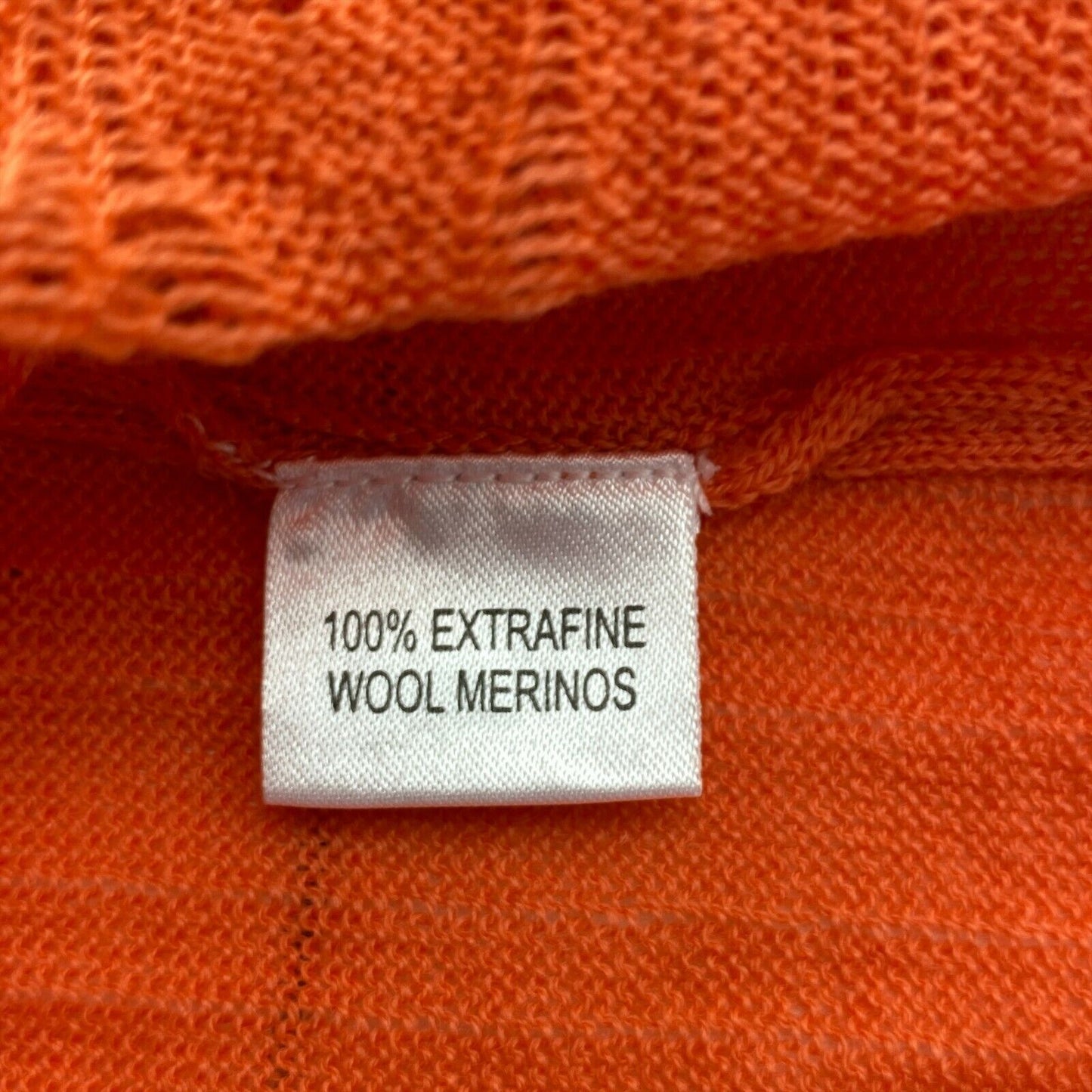 LANEROSSI Orange 100% Merino Wool Cardigan Size 1 - S