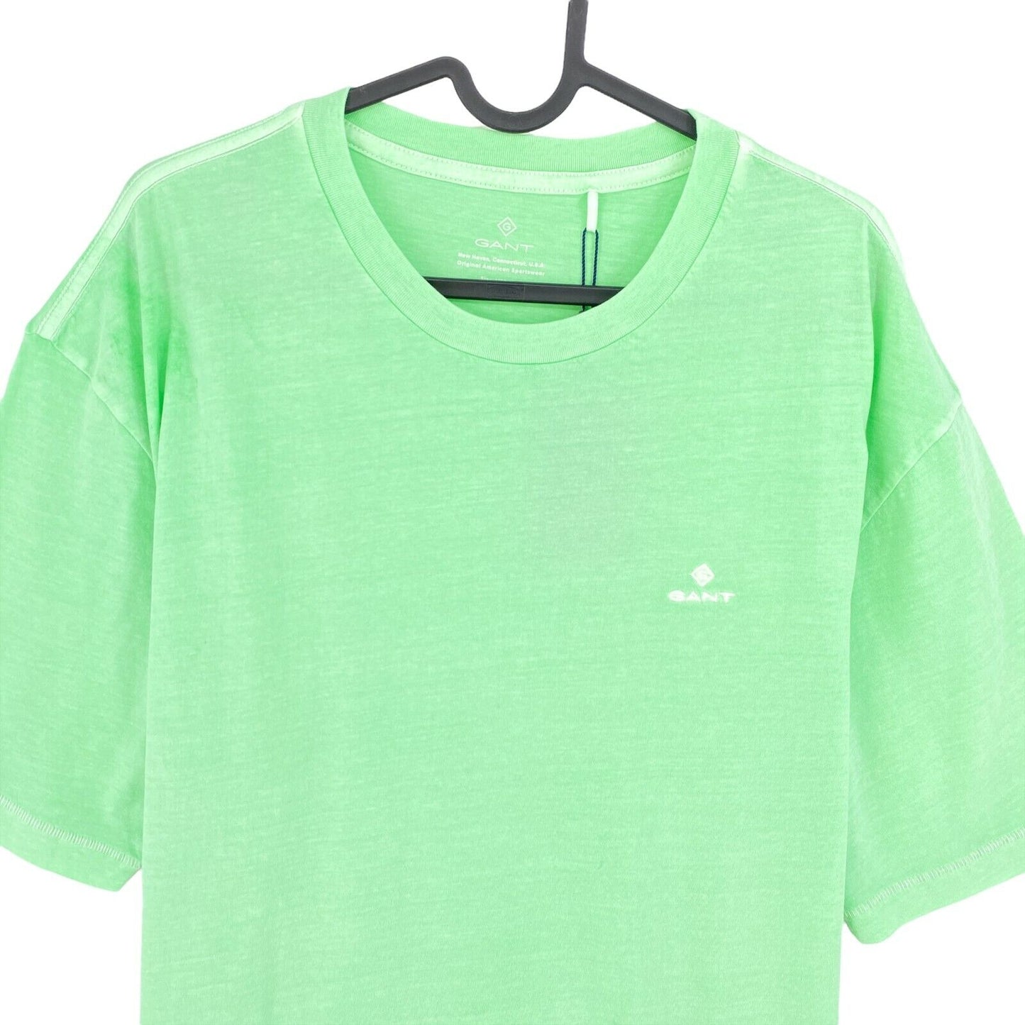 GANT T-shirt à col ras du cou délavé vert clair taille M