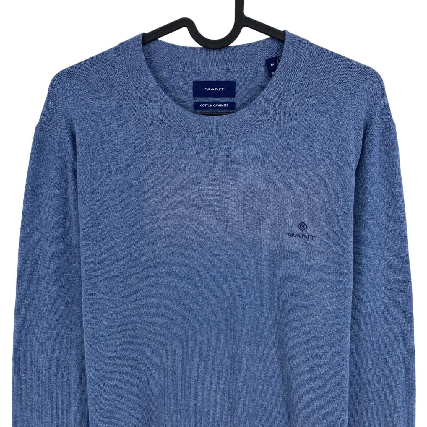 GANT Blue Cotton Cashmere Crew Neck Sweater Jumper Size M