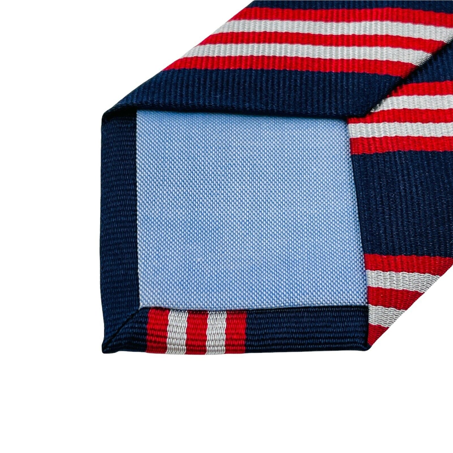 GANT Boys Kids Dark Blue Red Striped 100% Silk Hand Made Tie