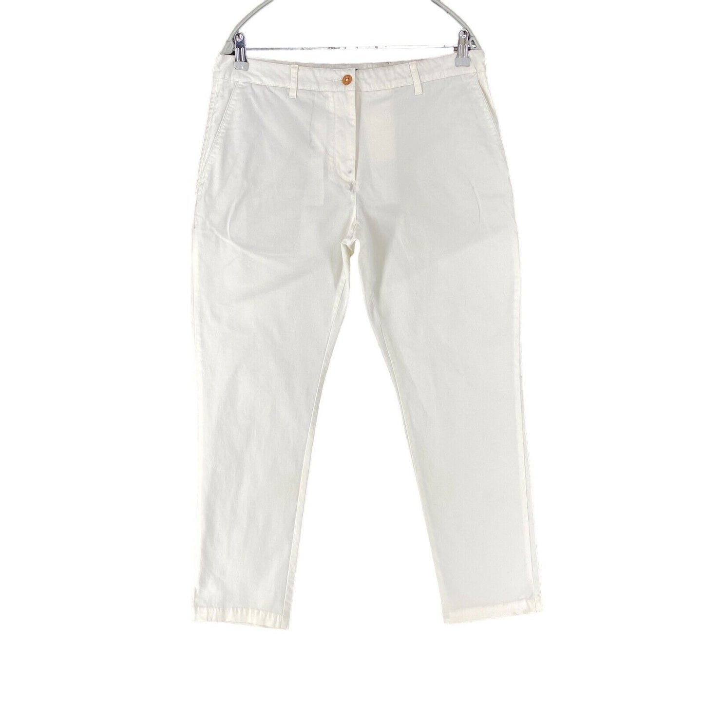 GANT FRYDA Femme Pantalon Chino Slim Fit Blanc Taille EUR 42 UK 14 US 12 W33