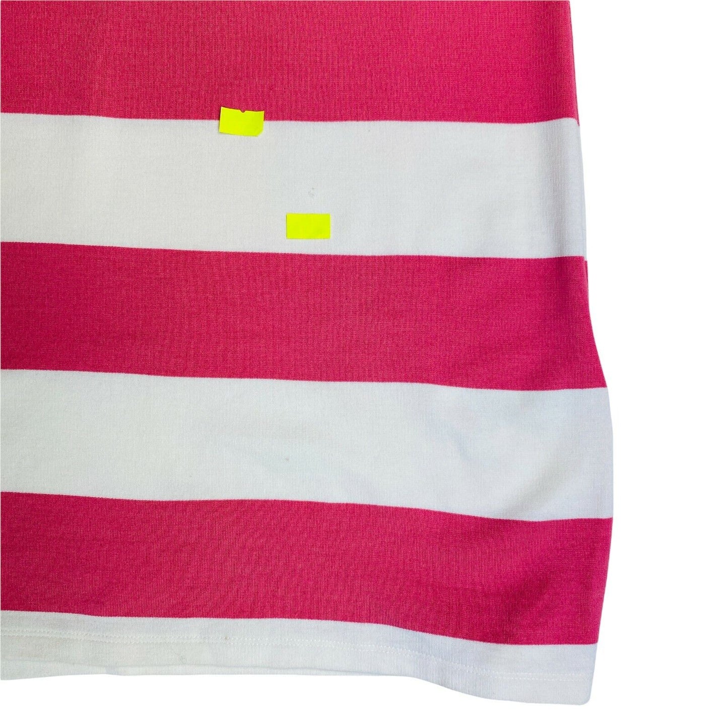 GANT Pink Bar Stripe Jersey T Shirt Crew Neck Dress Size M