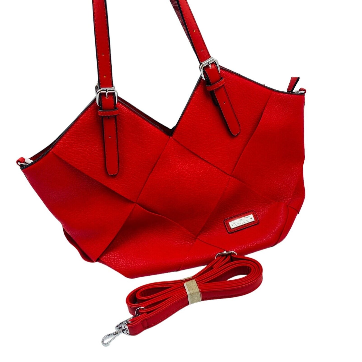 CHARRO Red Eco Leather Shoulder Bag  Handbag