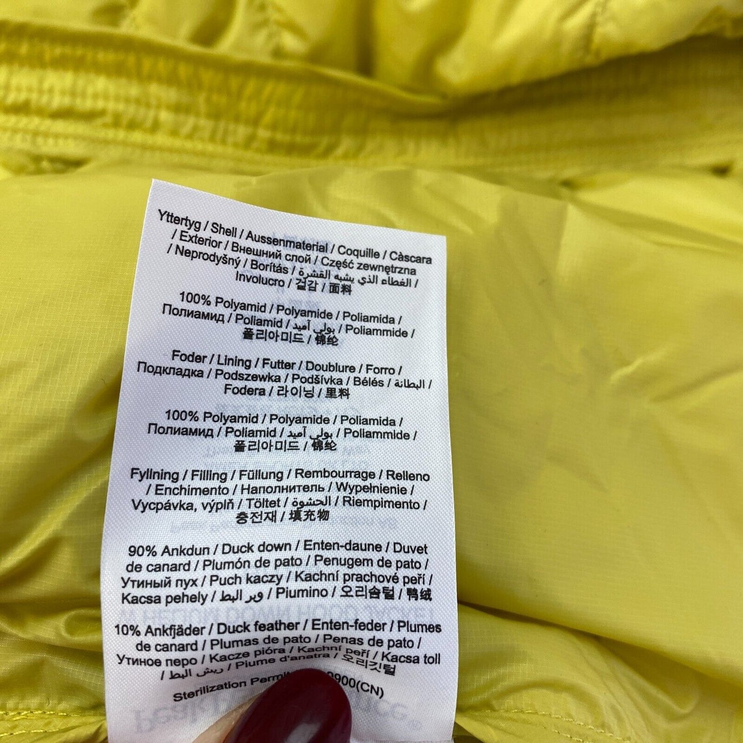 Peak Performance Women Yellow Helium Down Hooded Jacket Coat Size S