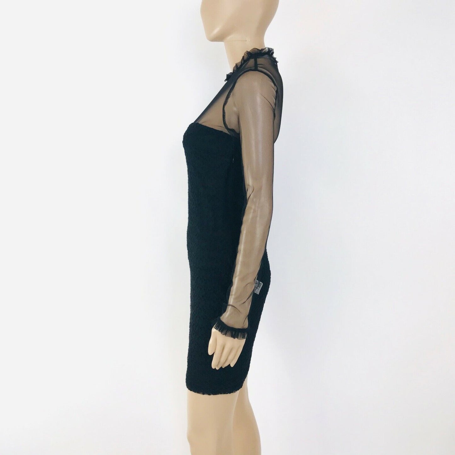 ZARA Trafaluc Women's Black Long Sleeve Short Dress Size M