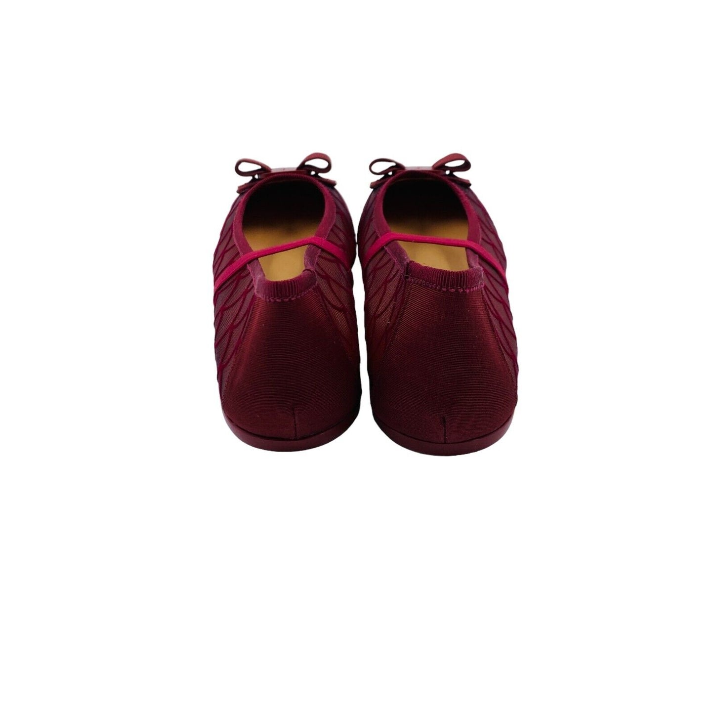 Salvatore Ferragamo Girls Bordeaux Mermaid Mini Flat Shoes Size EU 35 UK 2.5