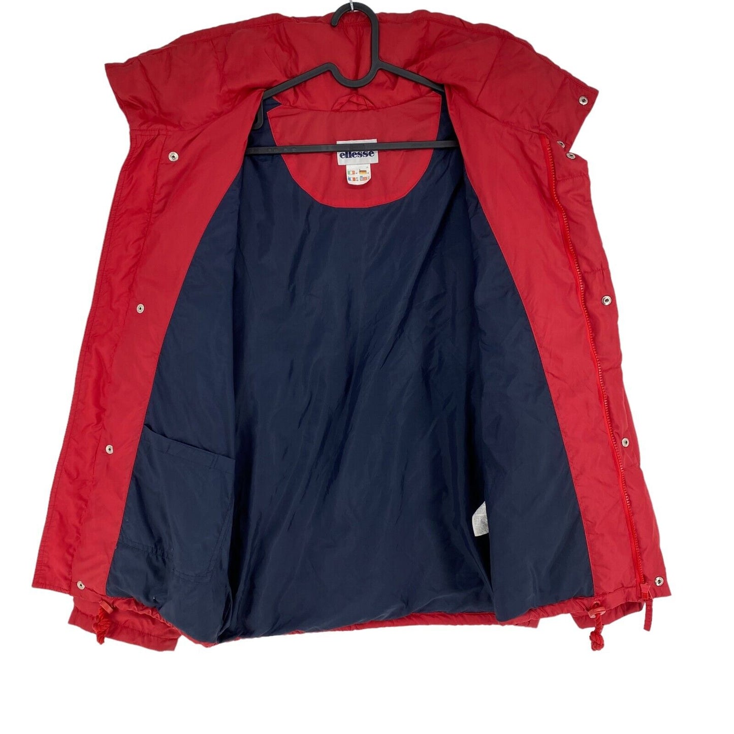 ELLESSE Red Down Puffer Jacket Coat Size EU 44 UK/US 34