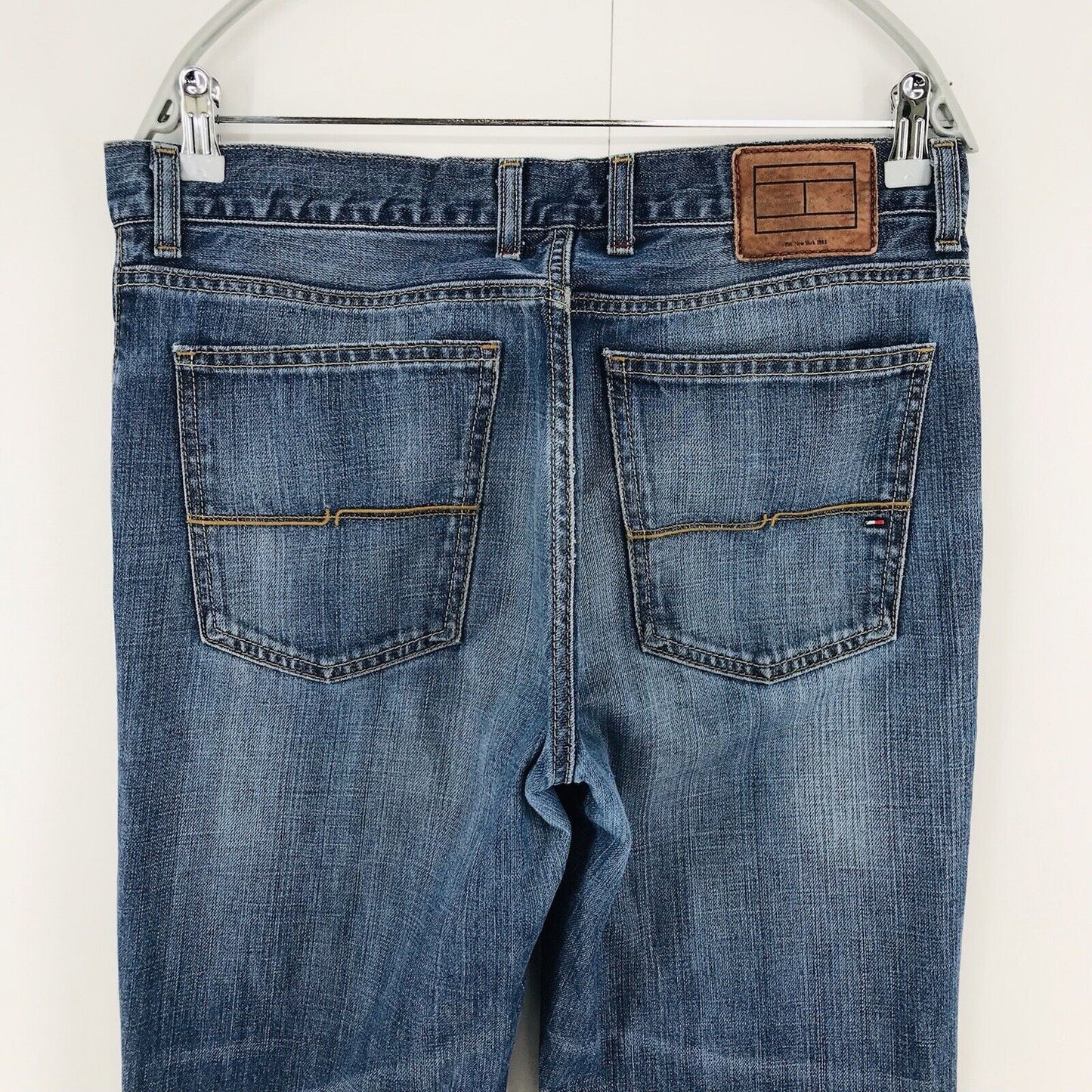 Tommy Hilfiger MERCER Blue Regular Straight Fit Jeans Size W33 L32