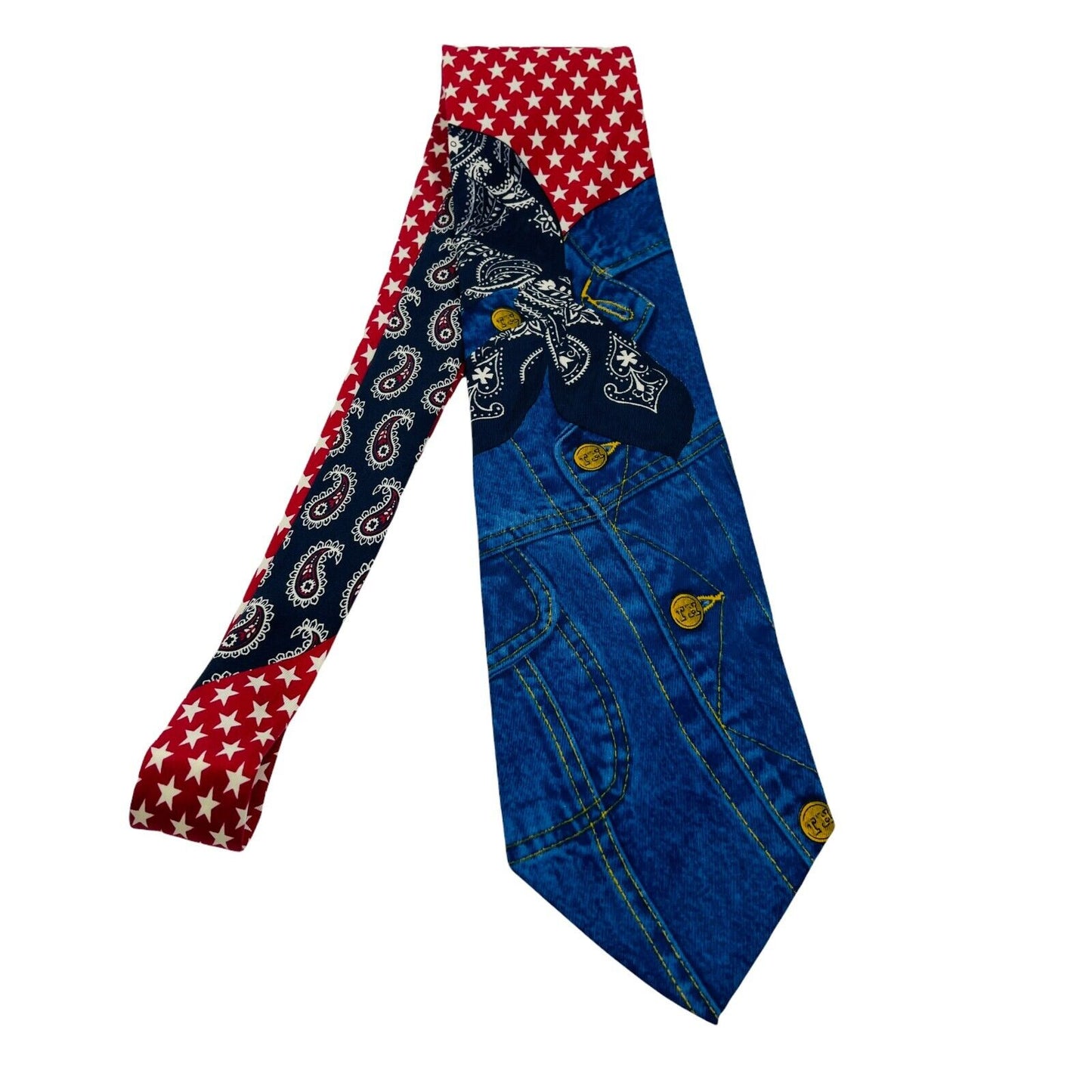 GANT Vintage Blue Red Ornamented 100% Silk Hand Made Tie