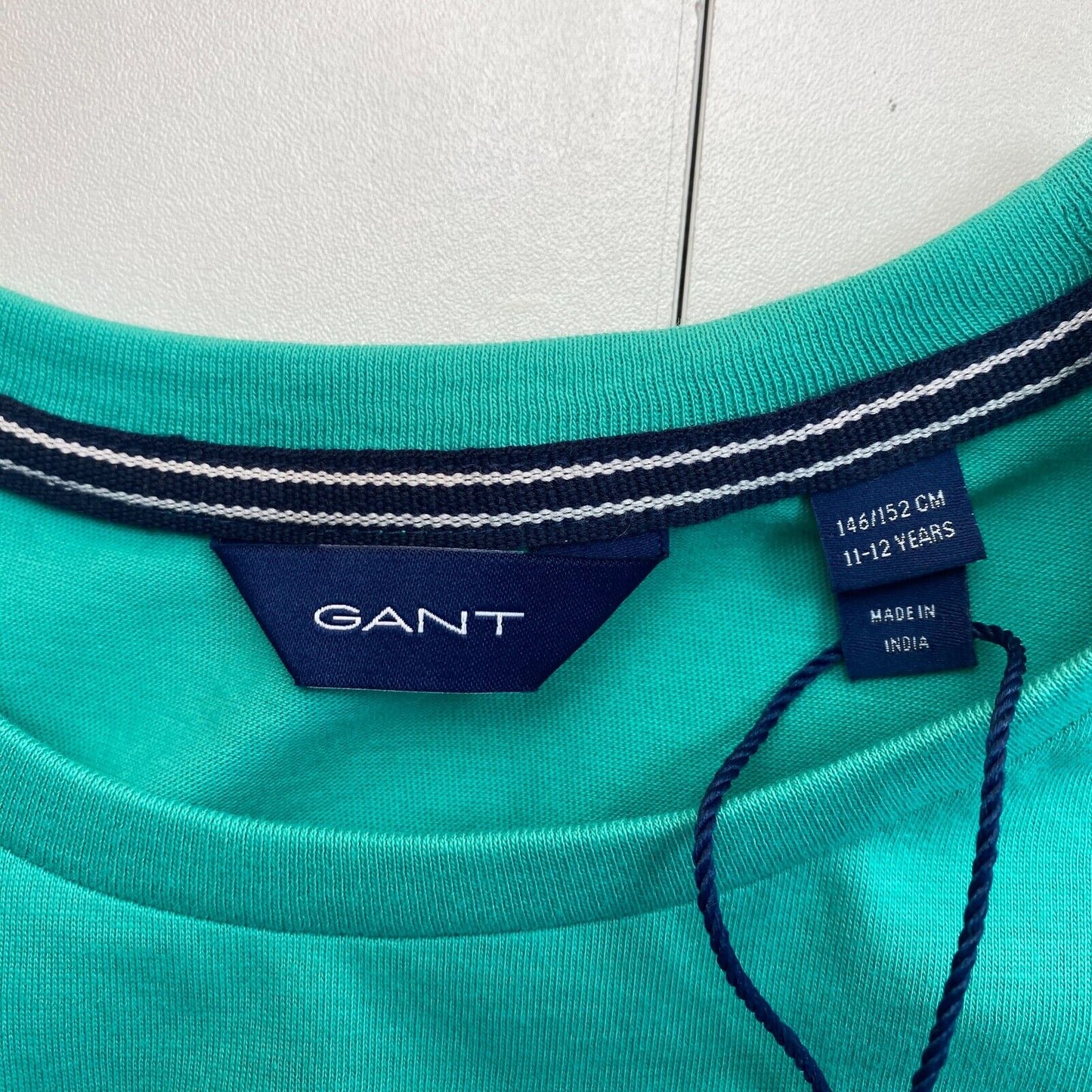 GANT Boys Green Original Crew Long Sleeves T Shirt Size 11-12 Years 146/152 cm