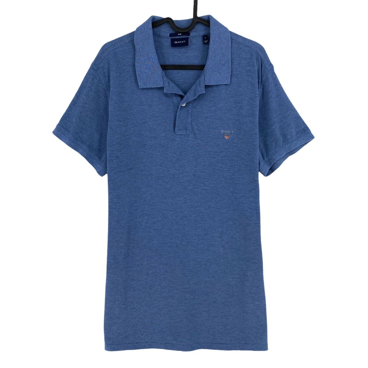 GANT Blue Original Slim Pique Rugger Polo T Shirt Size L