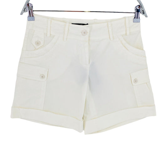 RRP €173 LIU JO White Cargo Shorts Size 42 W30