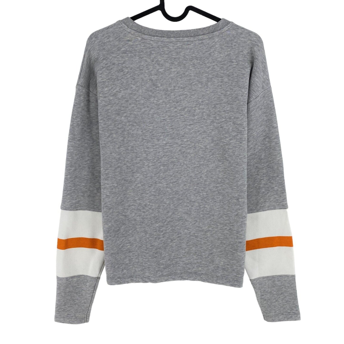 GANT Gris Graphic Block Stripe Crew Neck Sweater Jumper Taille S