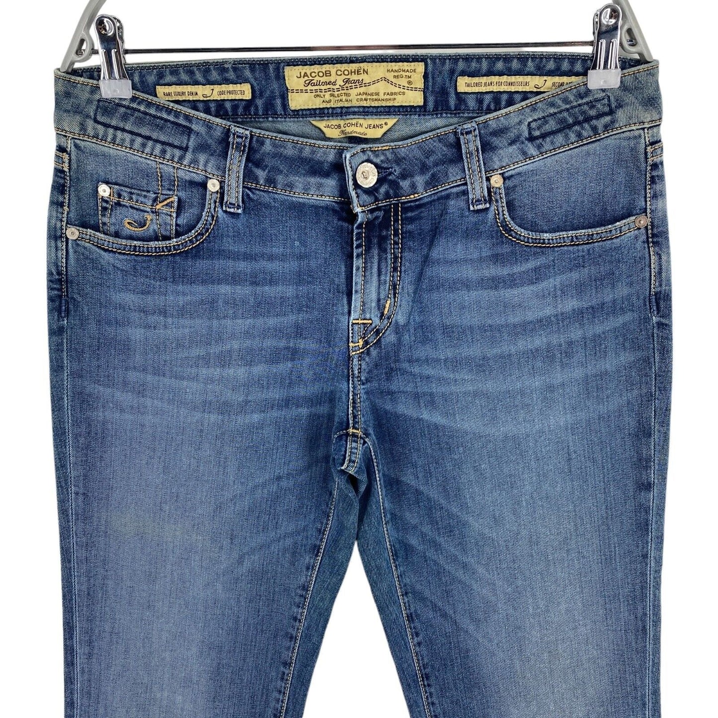 JACOB COHEN Femme PW711 Jean évasé bleu foncé Taille W32 L36