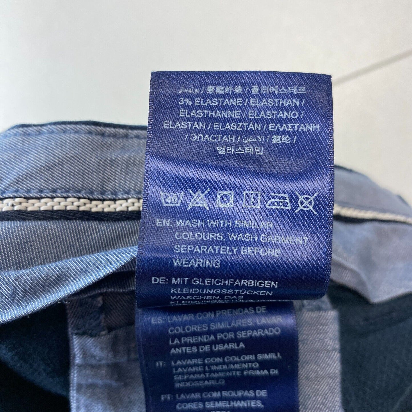 GANT Dunkelblaue Chinohose für Herren im Skinny Fit, Größe W32 L34