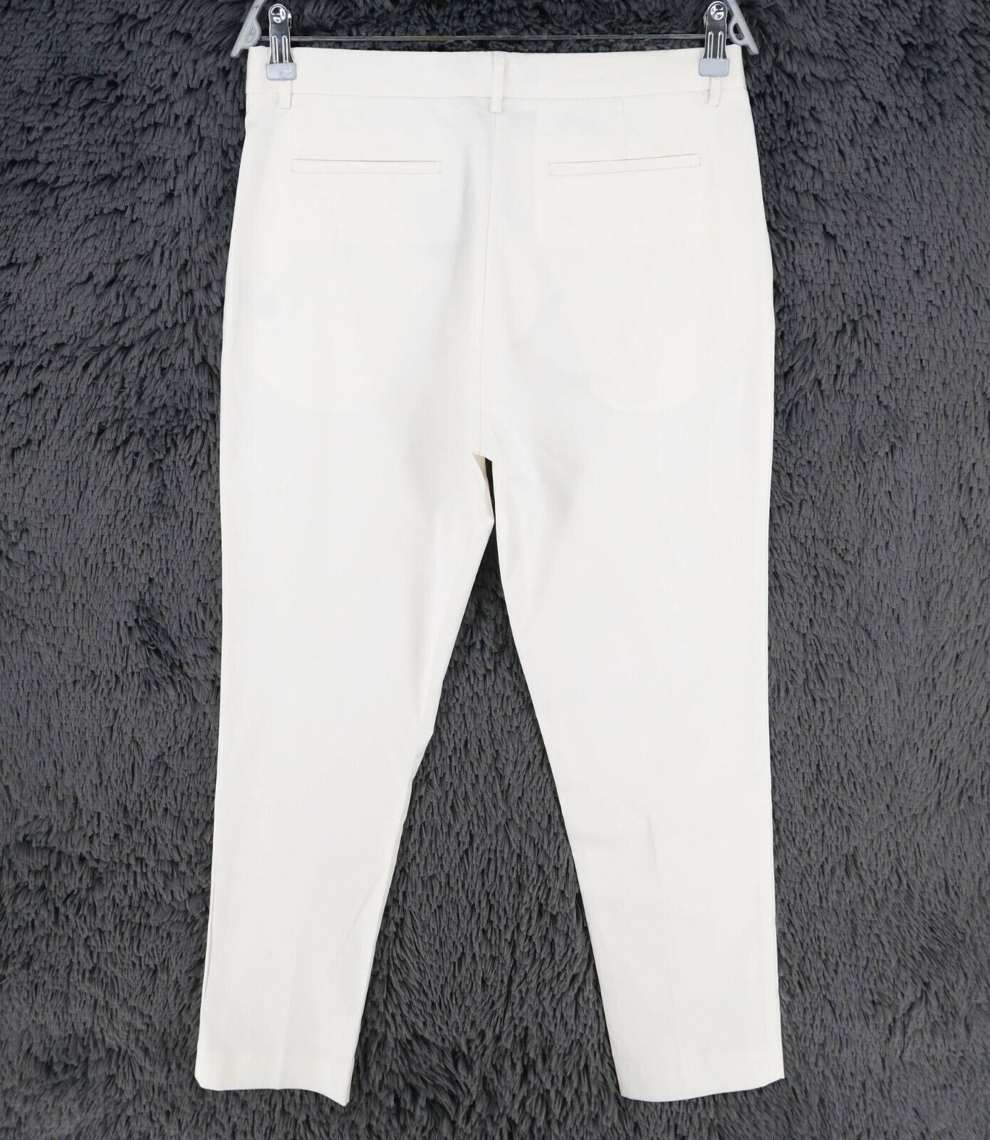 GANT White Tailored Satin Chino Pants Trousers Size EU 38 UK 12 US 8