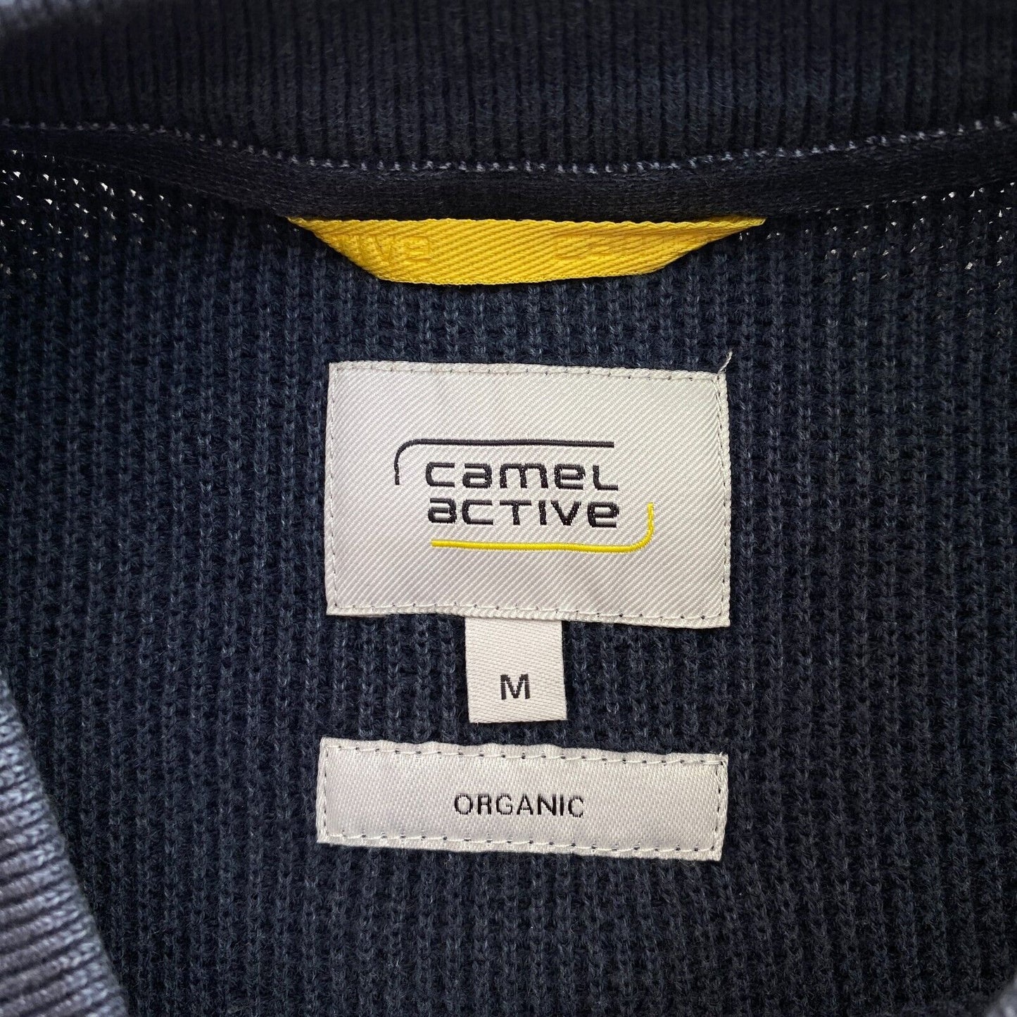 Camel Active Men Navy Blue Crew Neck Knit Sweater Jumper Size M