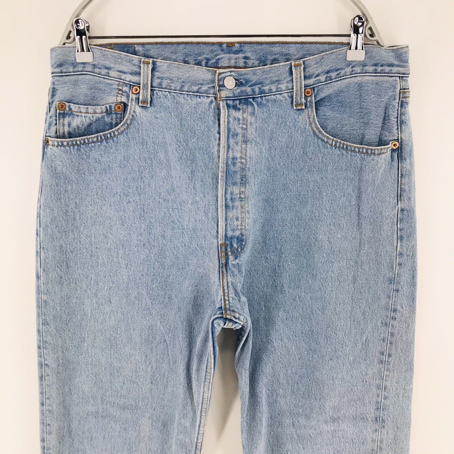 Vintage Levi‘s 501 Blue Original Regular Straight Fit Jeans W38 L30 Made In USA