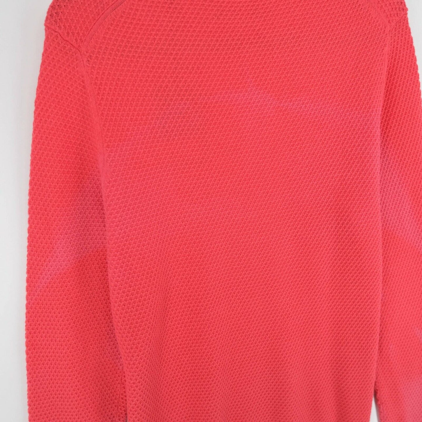 GANT Red Crew Neck Textured Sweater Jumper Size S