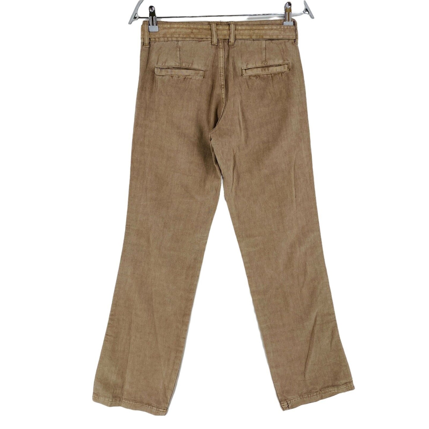 BLEND Light Brown Linen Blend Pants Trousers Size 34 W27 L32 36 W28 L32