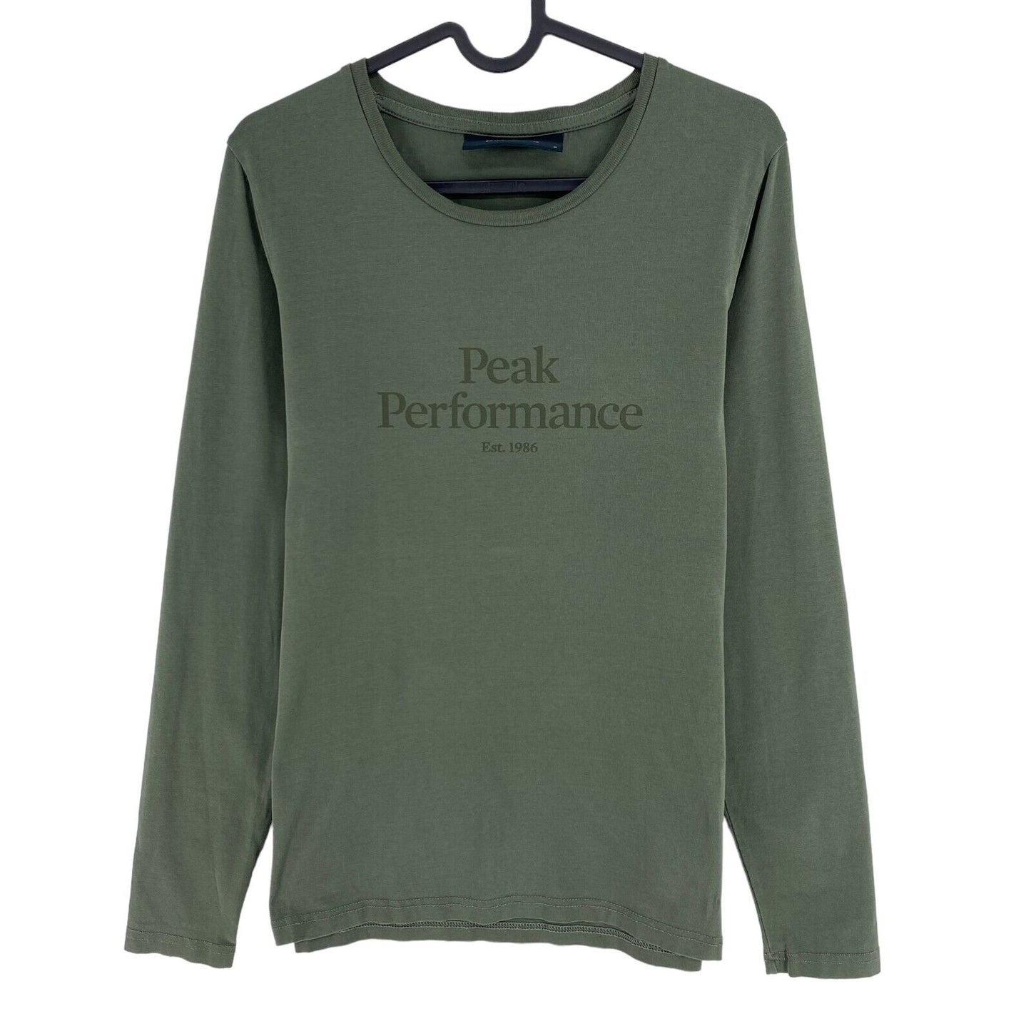 Peak Performance Green Original Long Sleeves Crew Neck T Shirt Top Size M