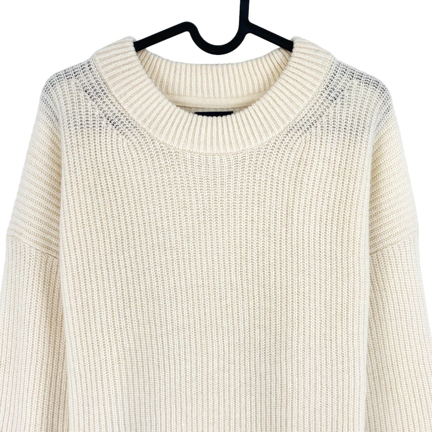 GANT Beige Rib Crew Neck Sweater Jumper Taille L