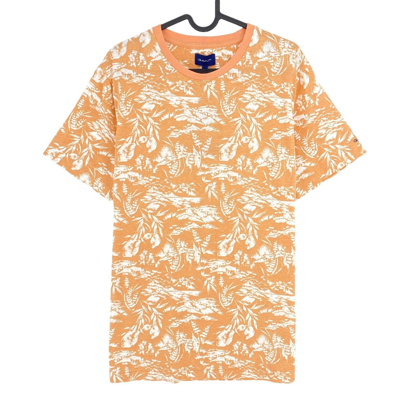 GANT Orange Riviera View T-Shirt mit Rundhalsausschnitt, Größe M