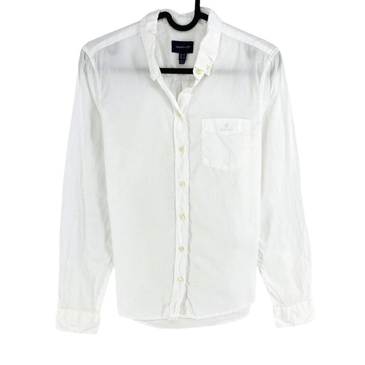 GANT Women White Cotton Shirt Size EU 34 UK 6 US 4