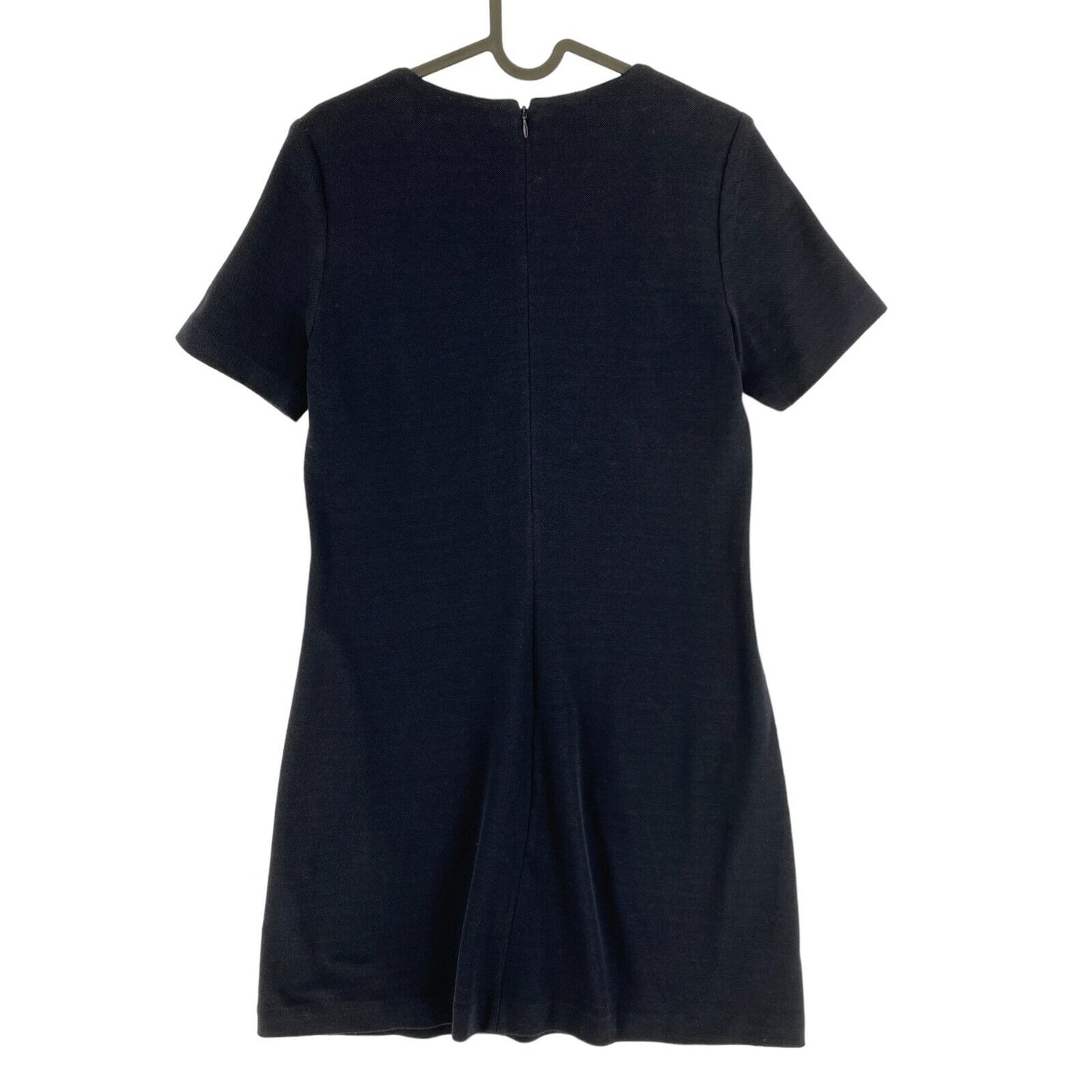 GANT Navy Blue Pique Crew Neck Shift Dress Size EU 36 UK 8 US 6