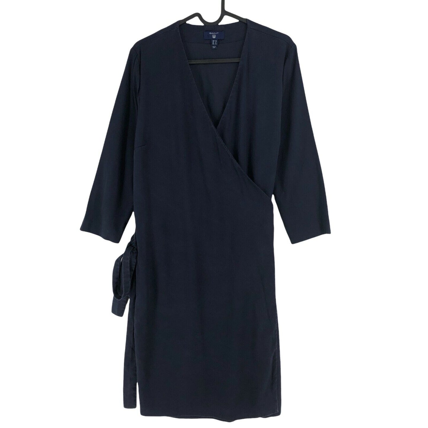 GANT Navy Blue V Neck Wrap Up Dress Size EU 36 UK 10 US 6