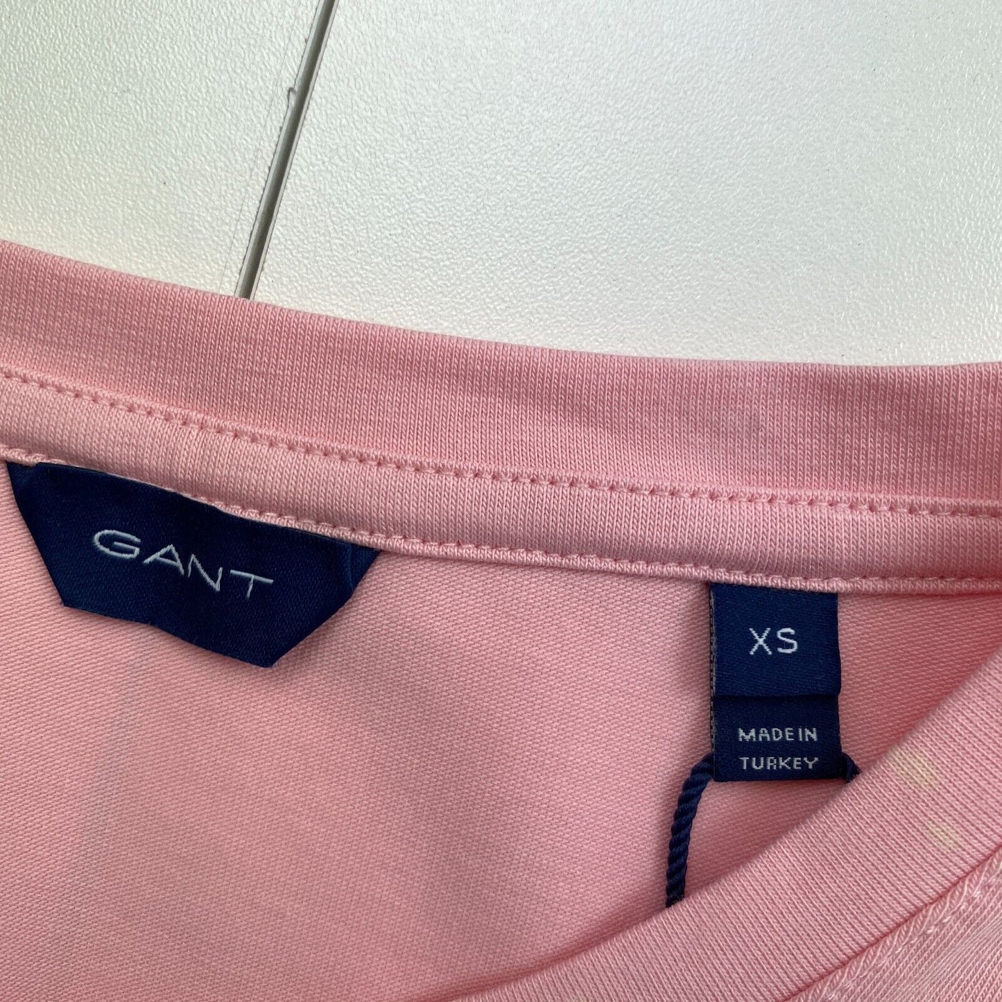 GANT Pink COTT/ELA Crew Neck T Shirt Size XS