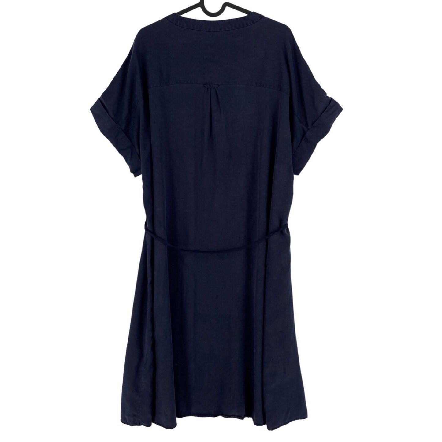 GANT Robe évasée fluide à manches courtes bleu marine Taille EU 44 UK 16 US 14