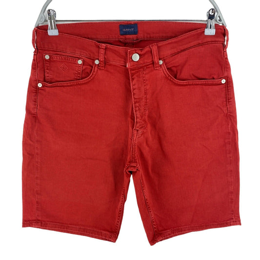 GANT Red Regular Denim Shorts W33