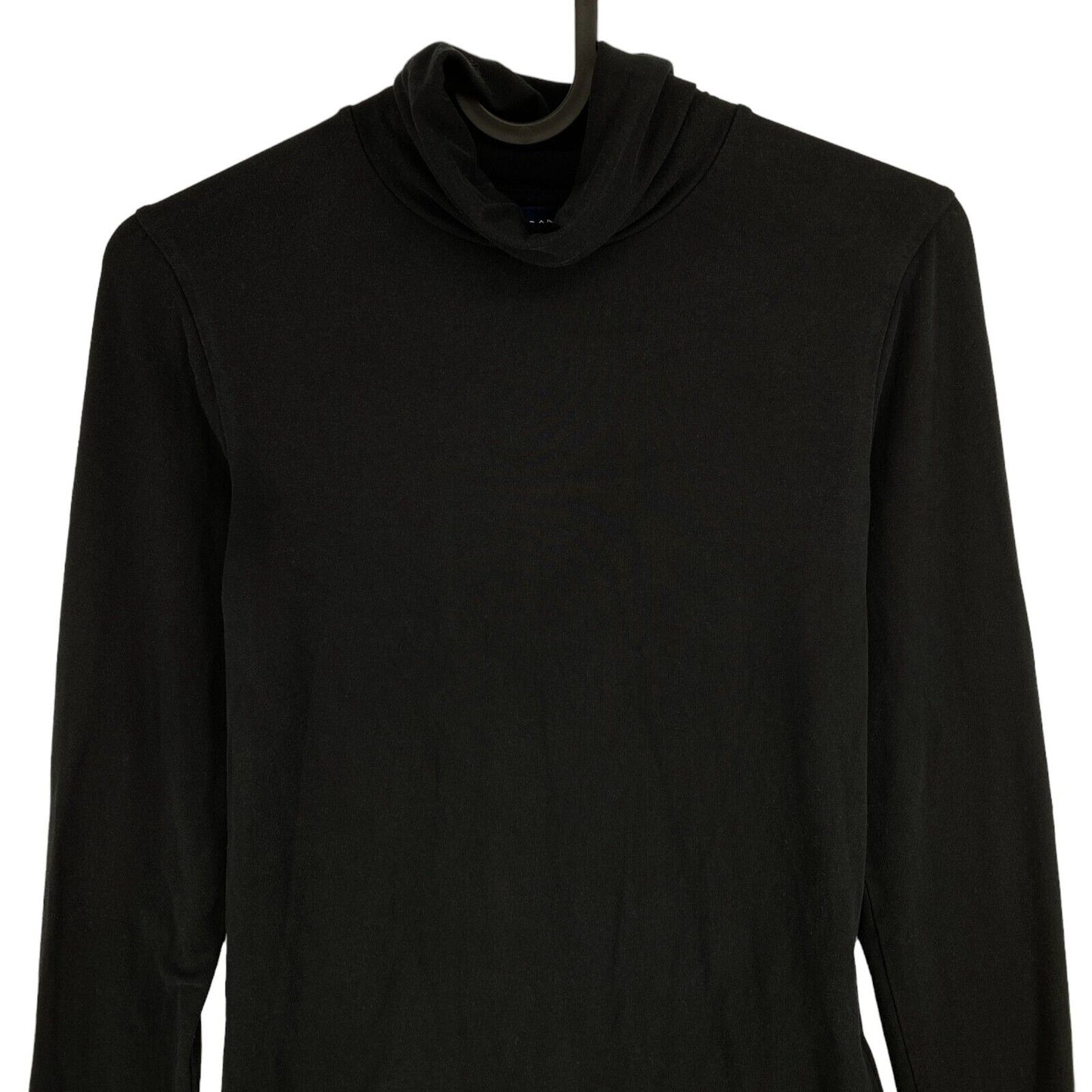 GANT Black Jersey Turtle Neck Long Sleeves T Shirt Size XS