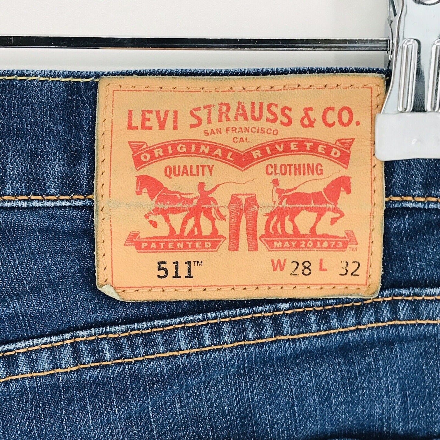 Levi's 511 Bleu Stretch Slim Fit Jean Taille W28 L32