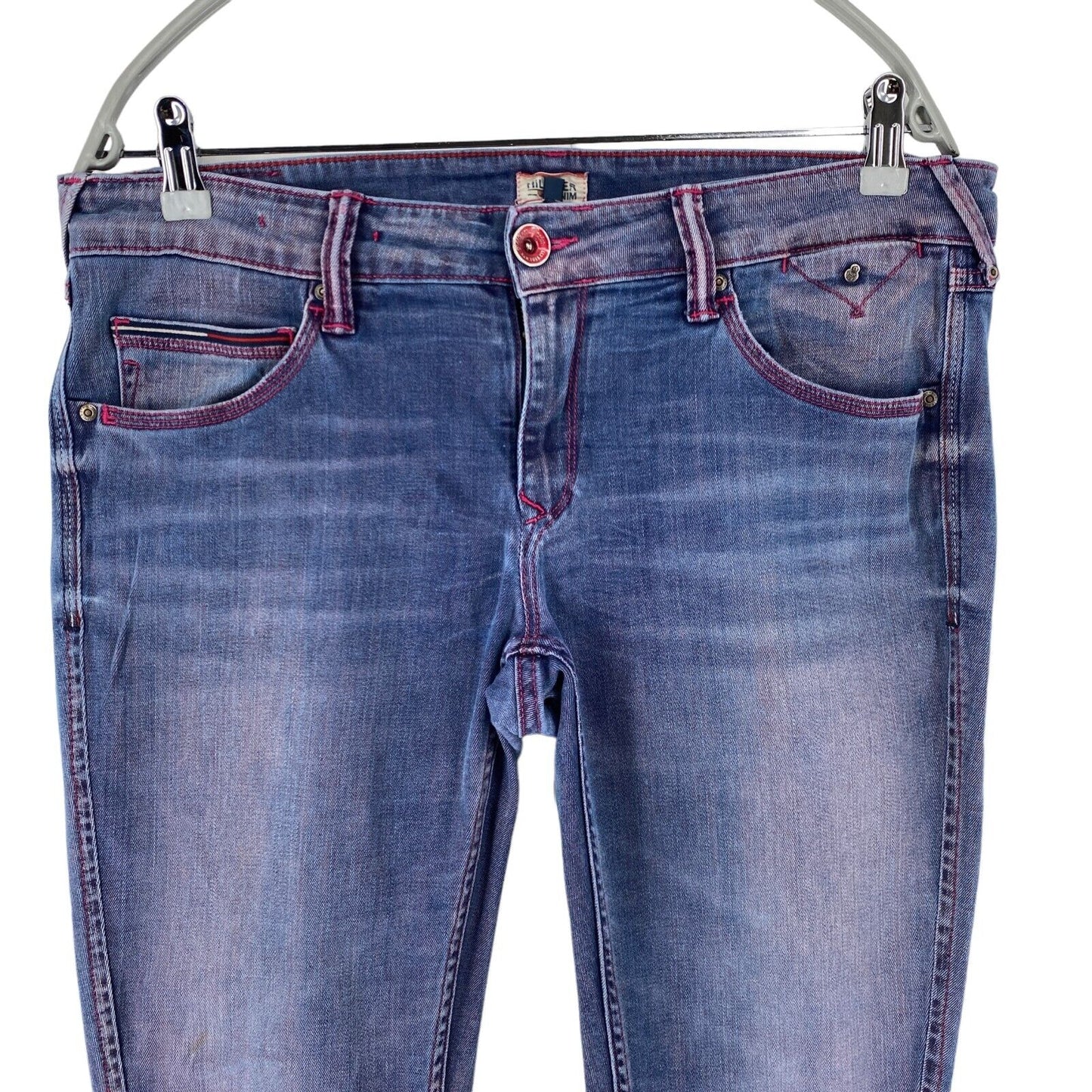 Hilfiger Denim SOPHIE Damen-Jeans, Stretch, Skinny Fit, Violett, Größe W33 L32