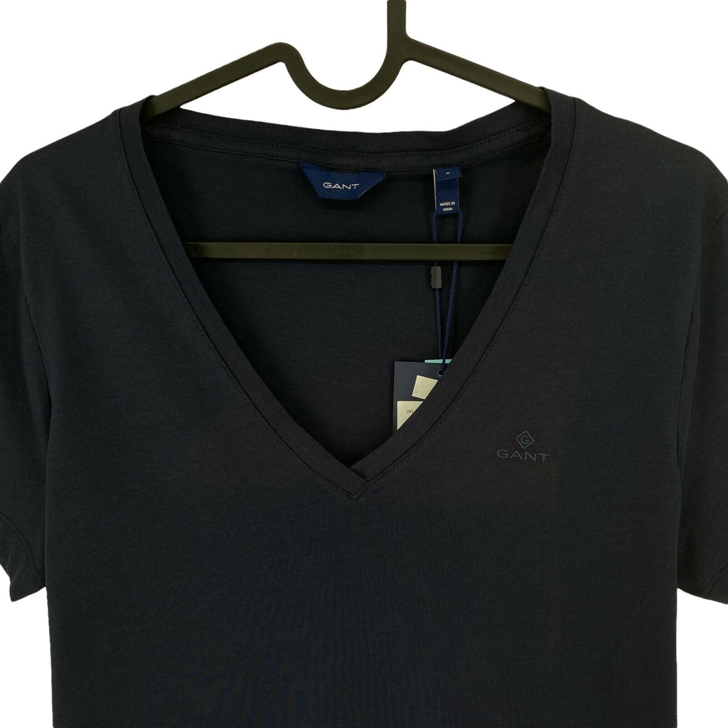 GANT Navy Blue Original V Neck T Shirt Top Size S