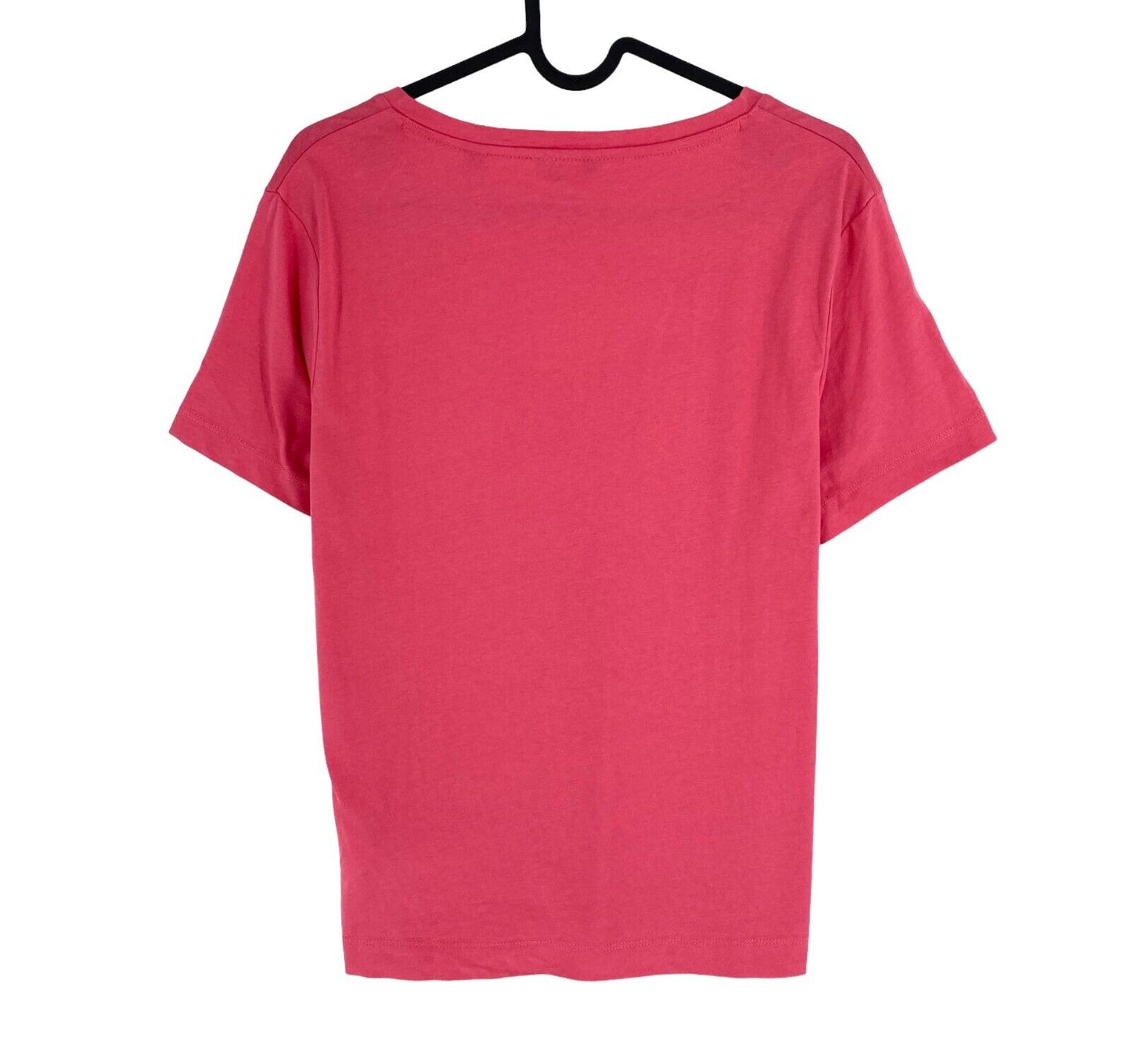 GANT Women Pink Original V Neck Short Sleeves T Shirt Size M