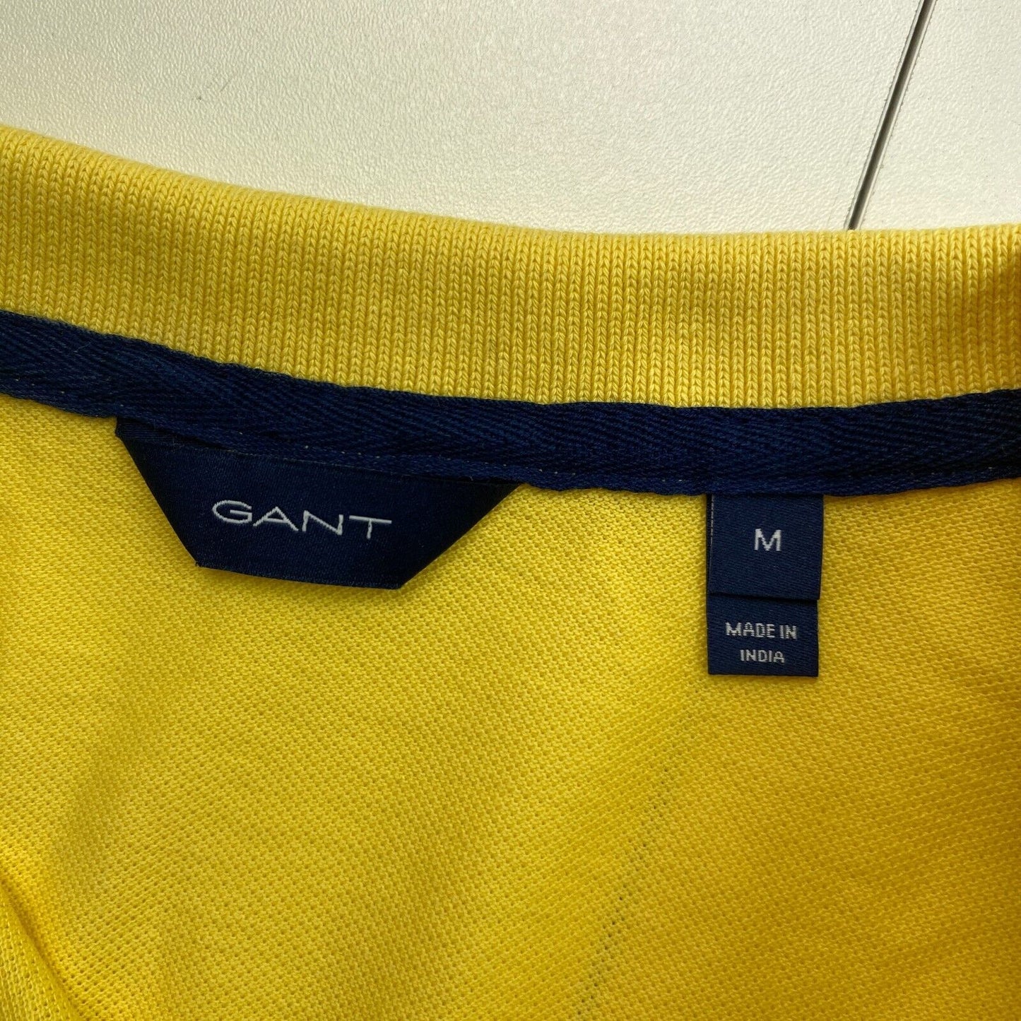 GANT Yellow Summer Pique Polo Shirt Size M