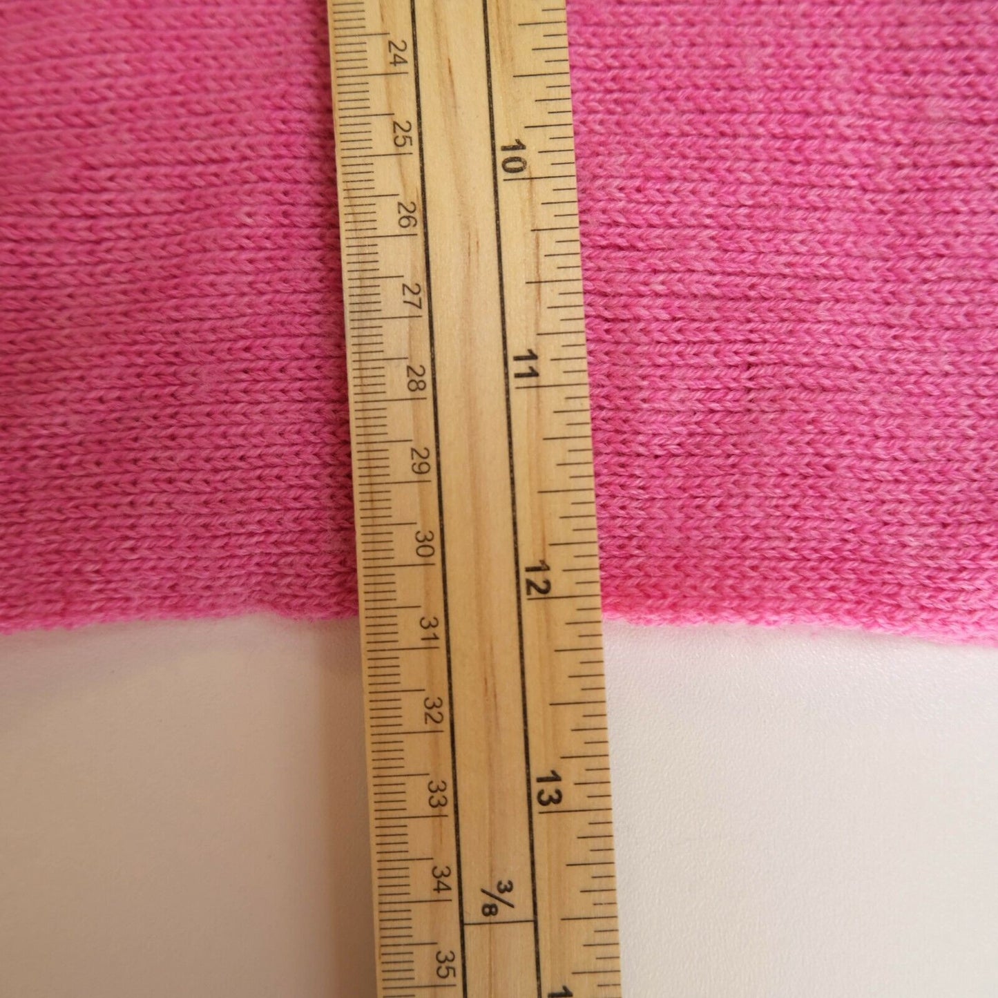 GANT 100% Merino Wool Rib Knit Pink Long Scarf