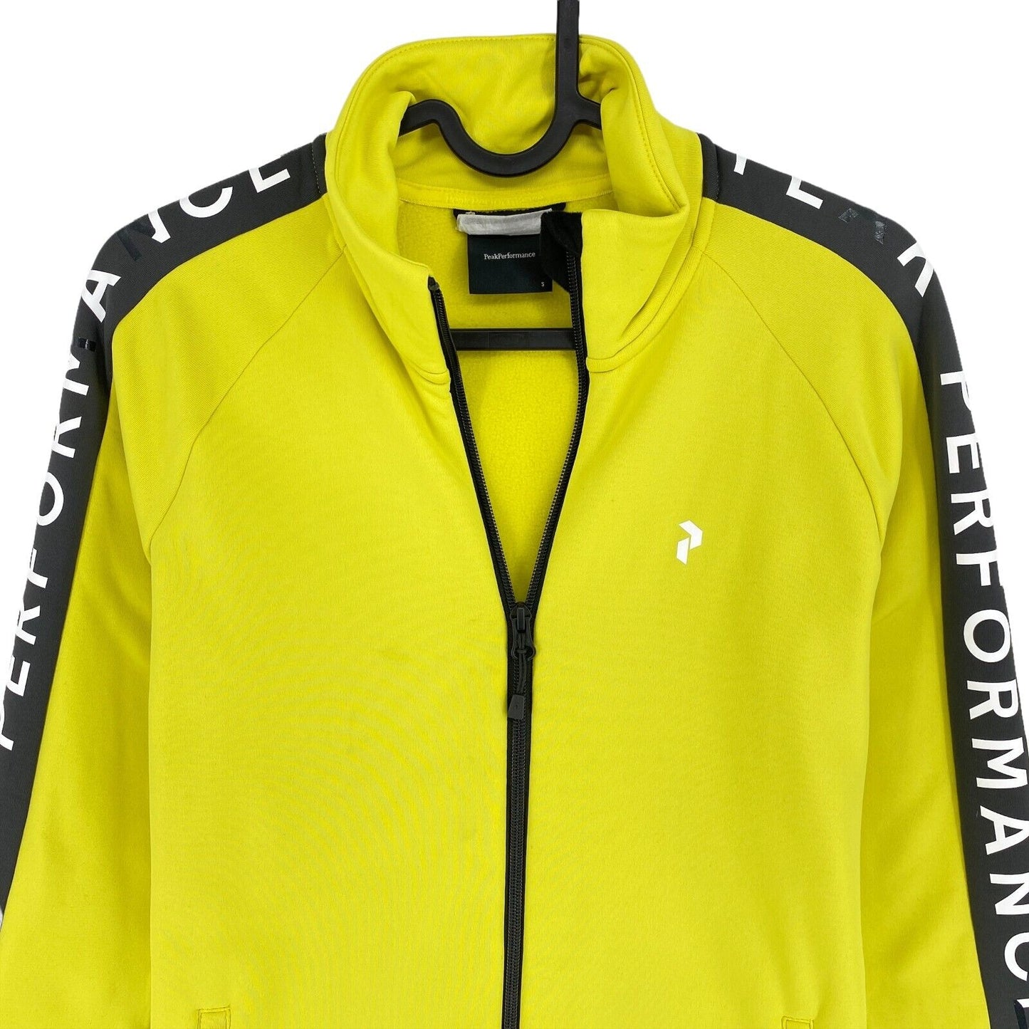 Peak Performance Yellow Rider Full Zip Pullover Jacket Size S