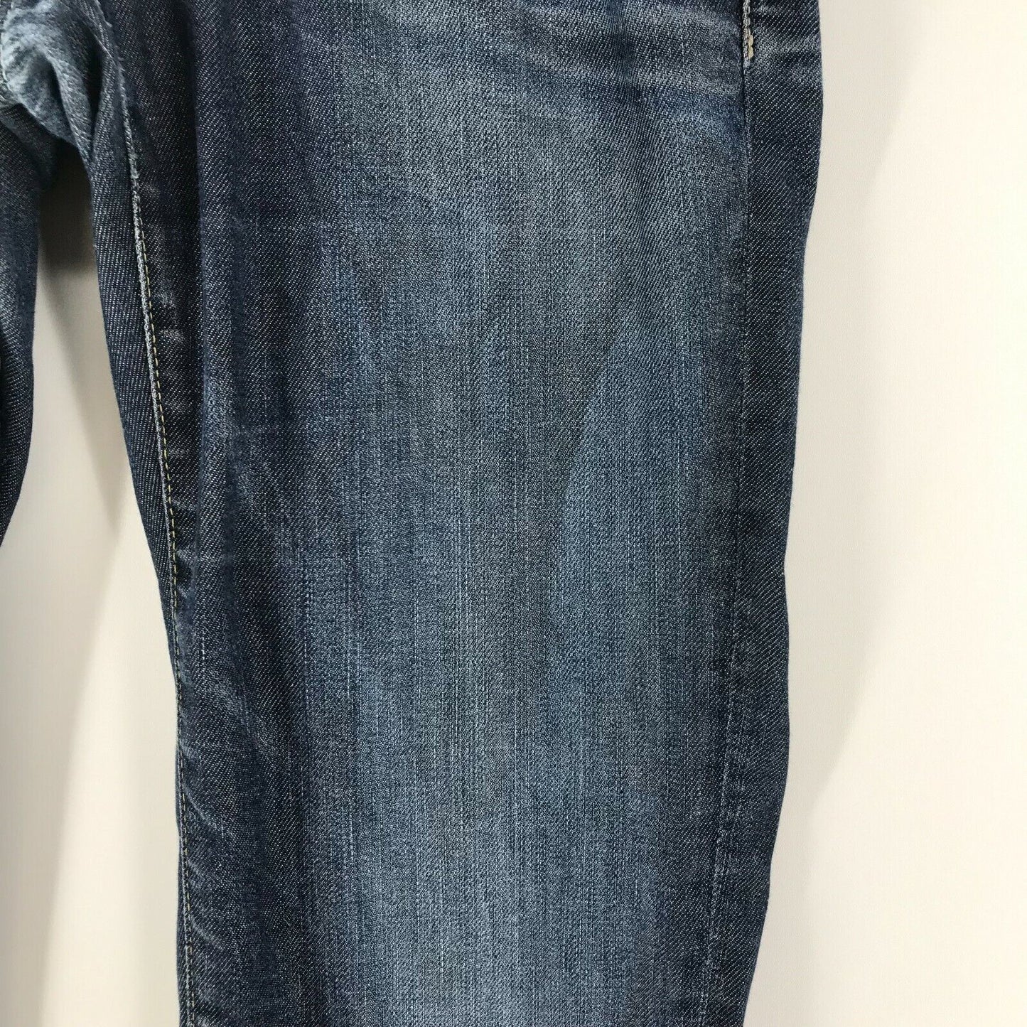 G-STAR RAW MIDGE Damen Blau Regular Straight Fit Jeans W31 L32 Made in Italy