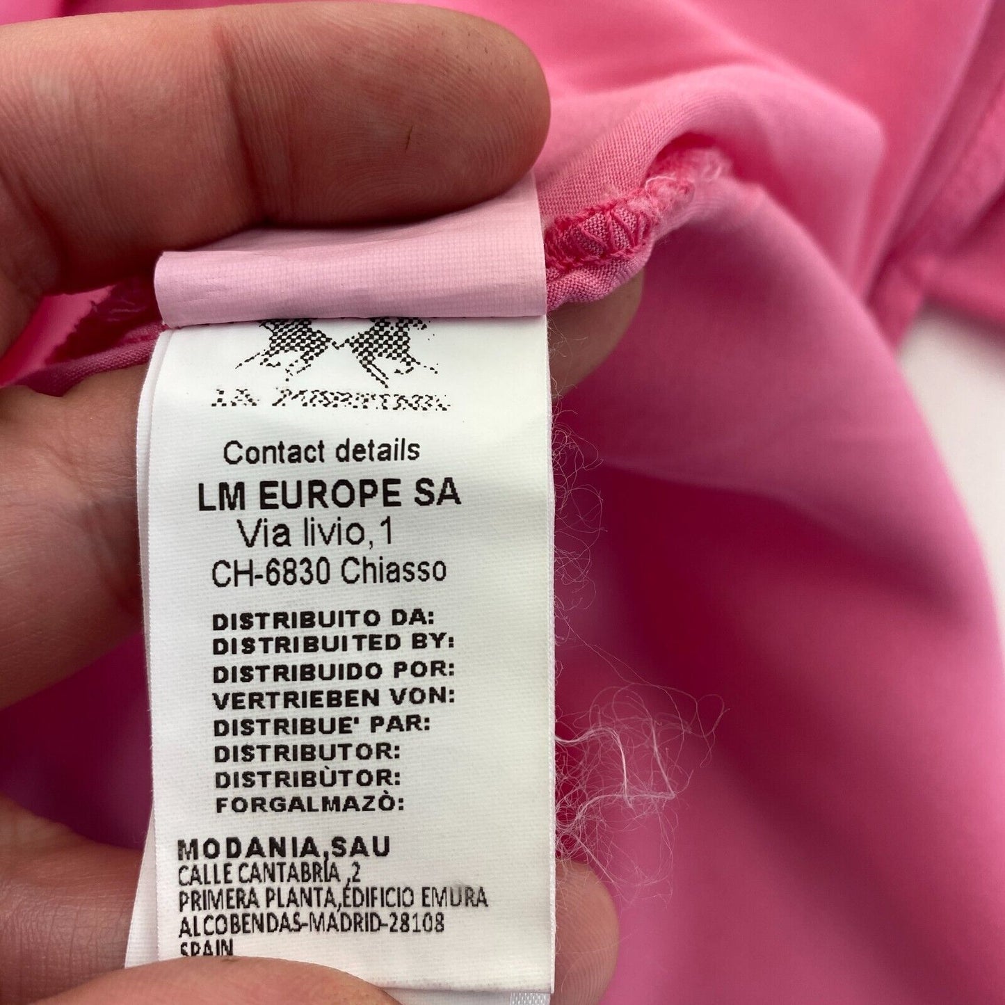 LA MARTINA Chemise manches longues en sergé de viscose rose Taille 1 / XS