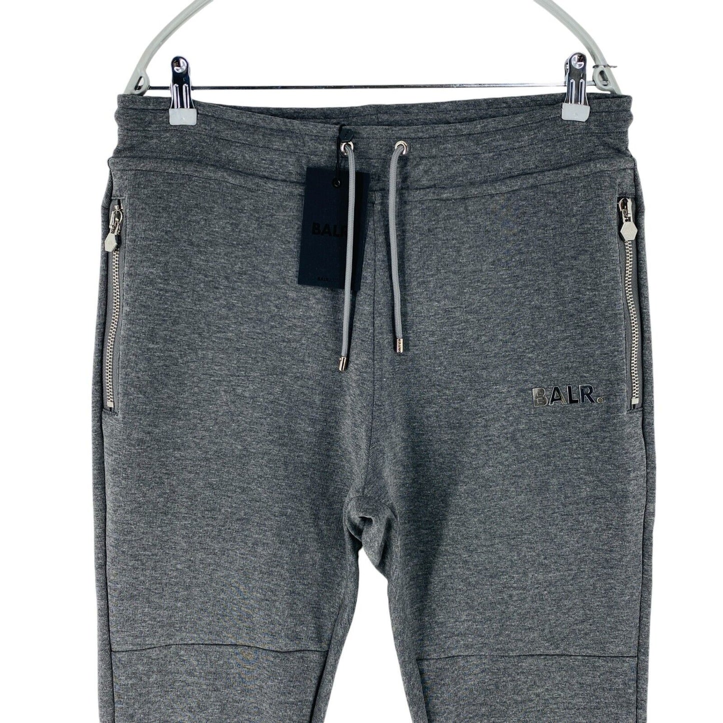 BALR. Mens Grey Slim Tapered Fit Sweatpants Trousers Size L