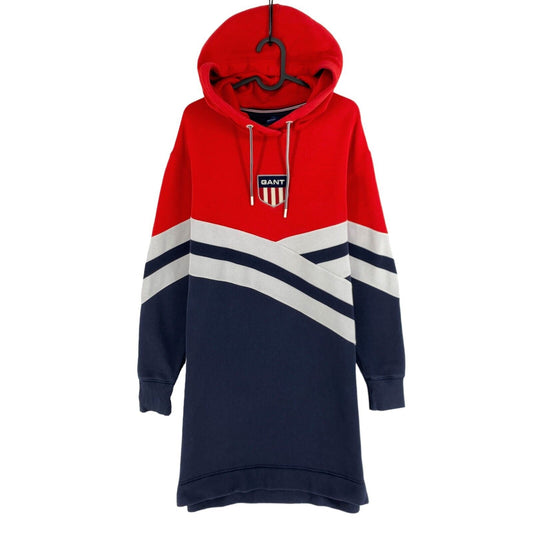 GANT Navy Blue Retro Shield Hoodie Dress Size XS