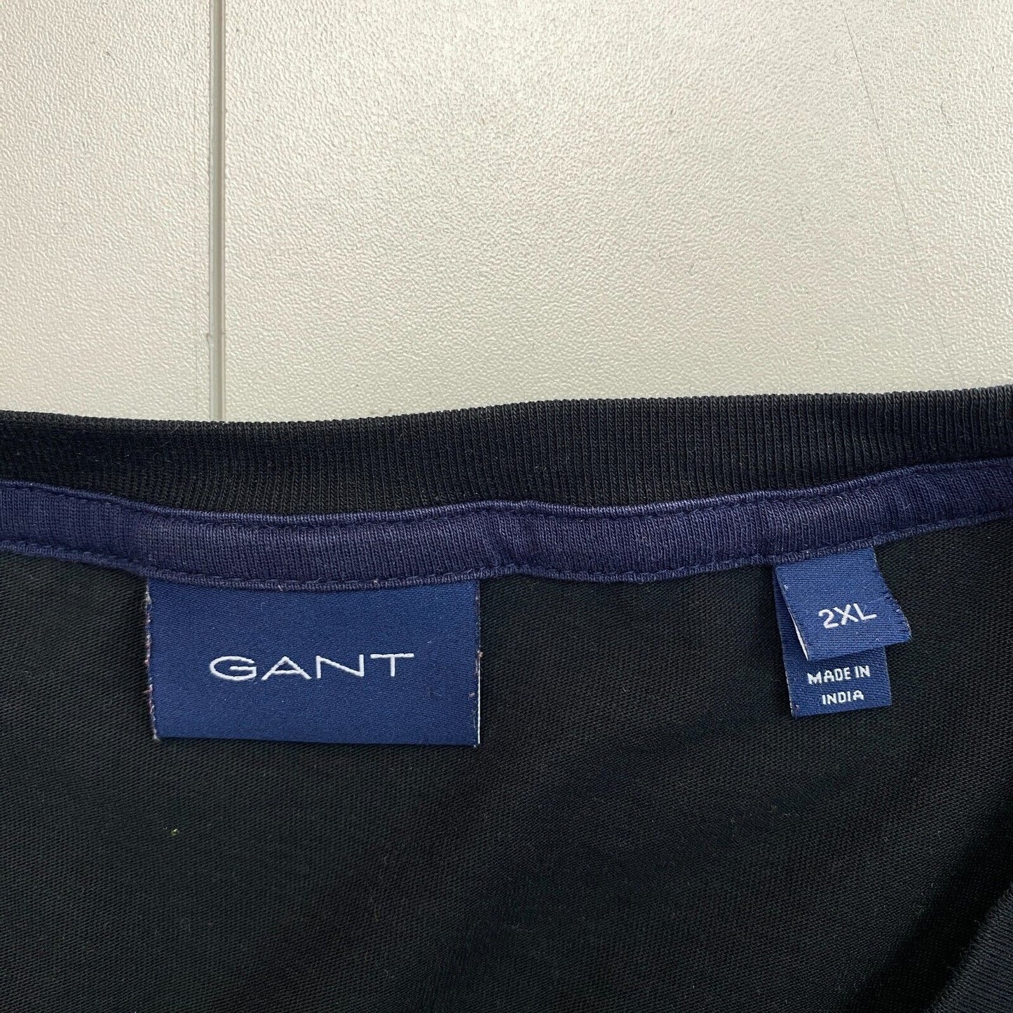 GANT Men Black Archive Shield Crew Neck Short Sleeve T Shirt Size 2XL