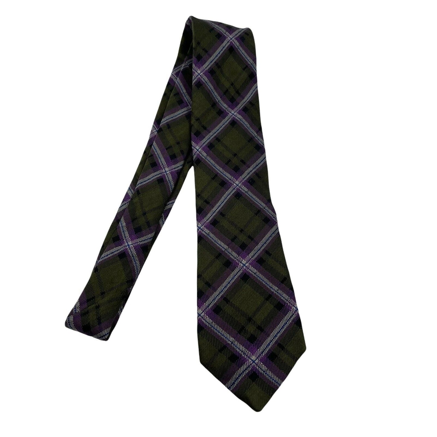 GANT Green 100% Silk Tie Hand Sewn In Italy